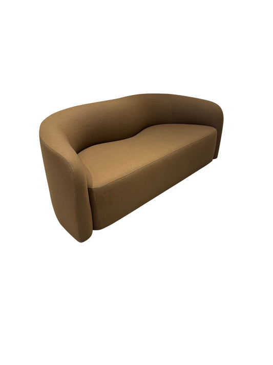 Onde 7 sofa classic standard black oak holland & sherry wool twill burnt caramel